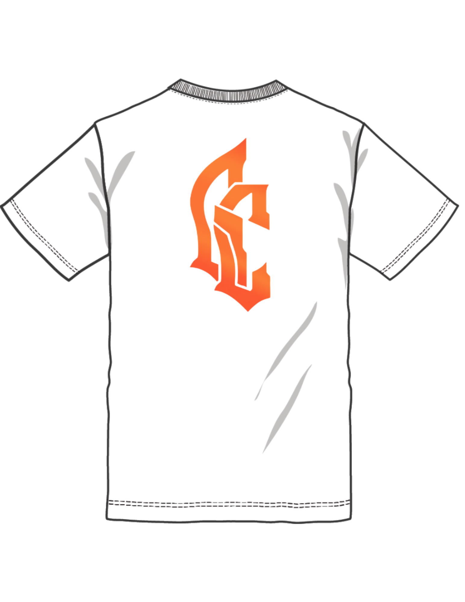 Gray Chillin’ Ember Tee - Image 2